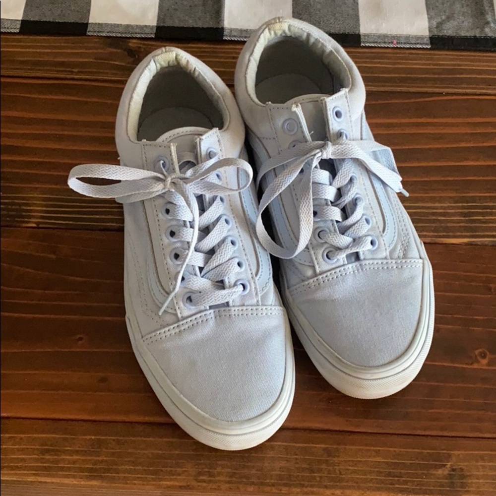 Vans Old Skool Mono Sky Blue Skate Shoes